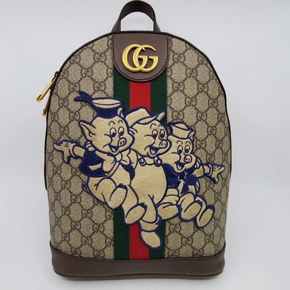 Gucci x Disney Ophidia GG Supreme Three Little Pigs Backpack